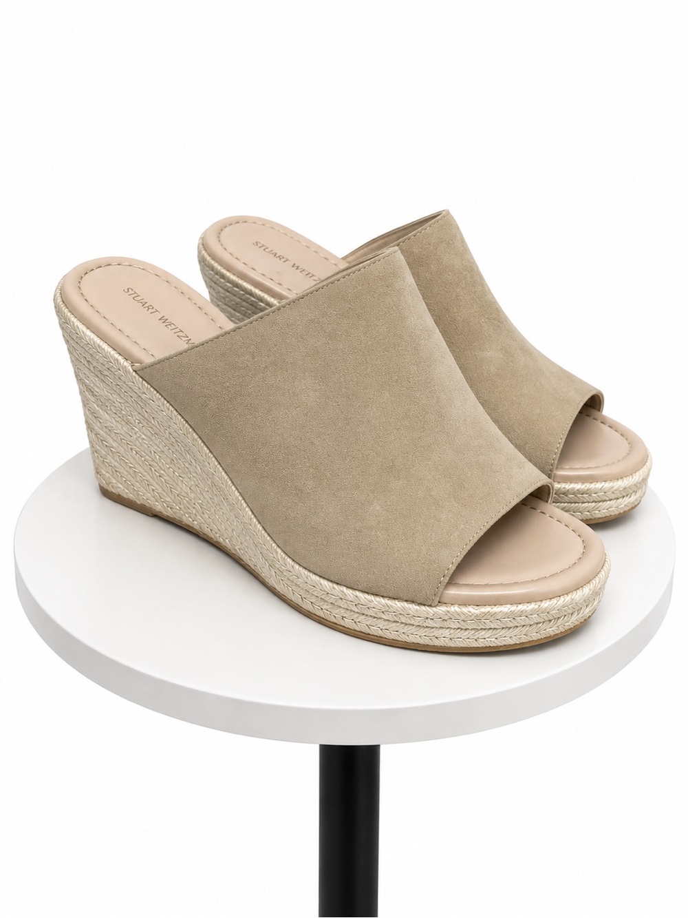 Women's Stuart Weitzman Marabella Wedge Sandal Size 9.5 Suede Espadrille